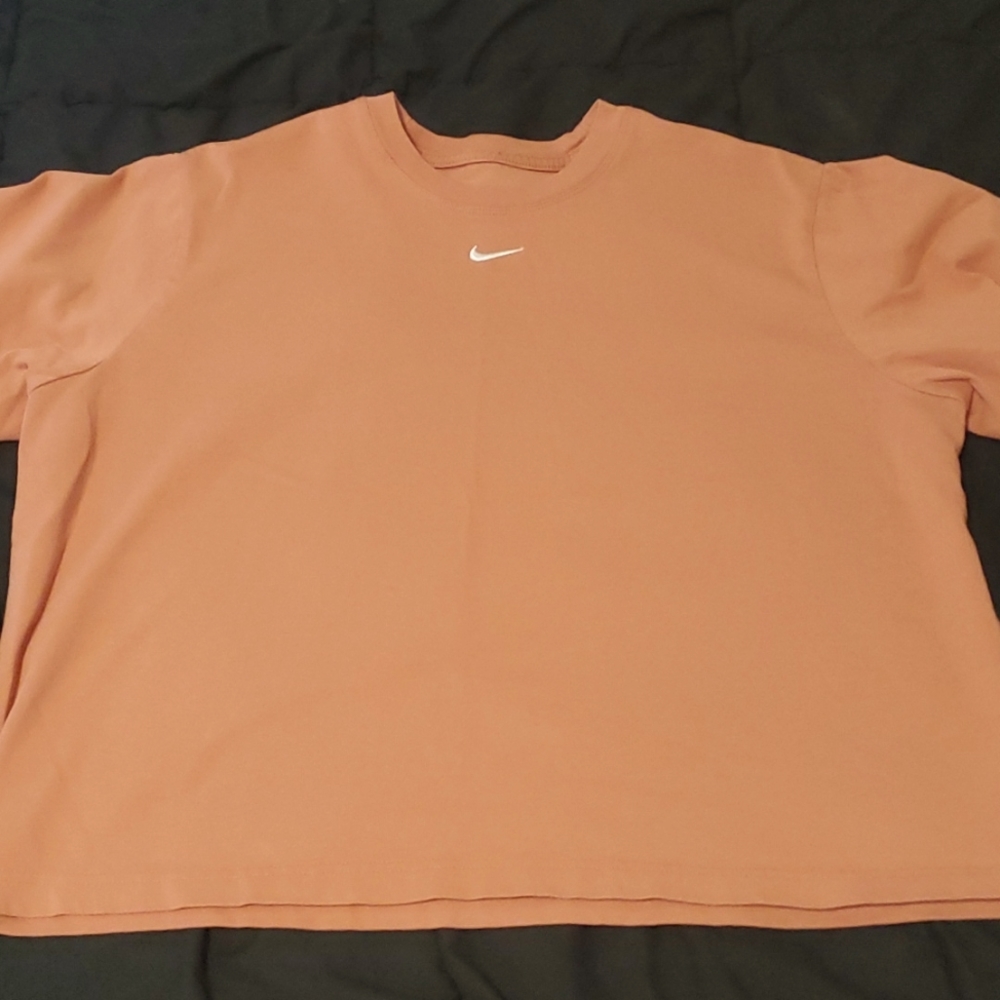 Nike box tee; orange; size XL womens